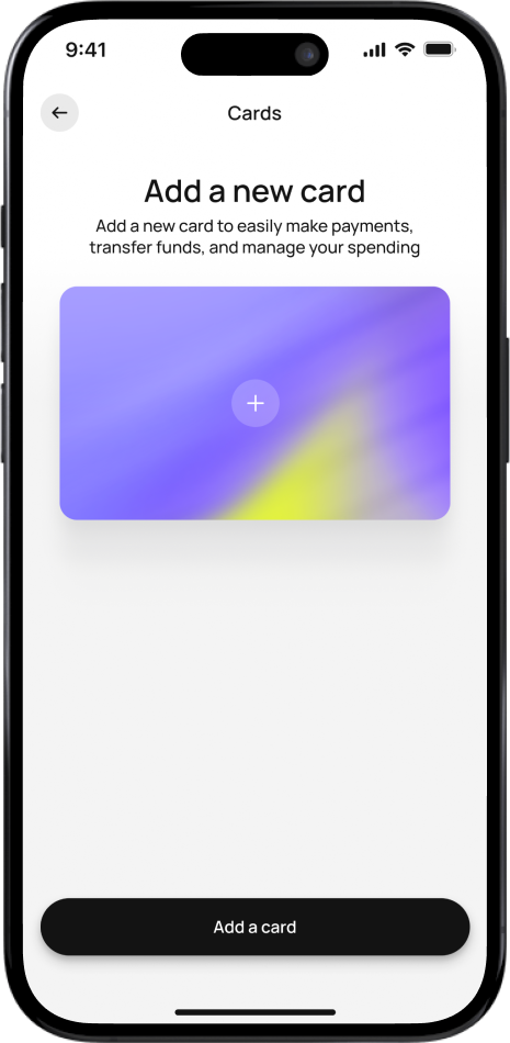 Select the Crypto Card Option