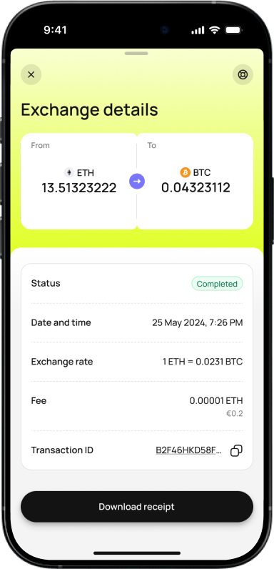 Confirm the Transaction