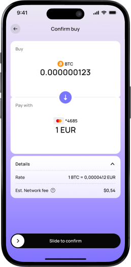 Confirm Transaction and Receive Funds